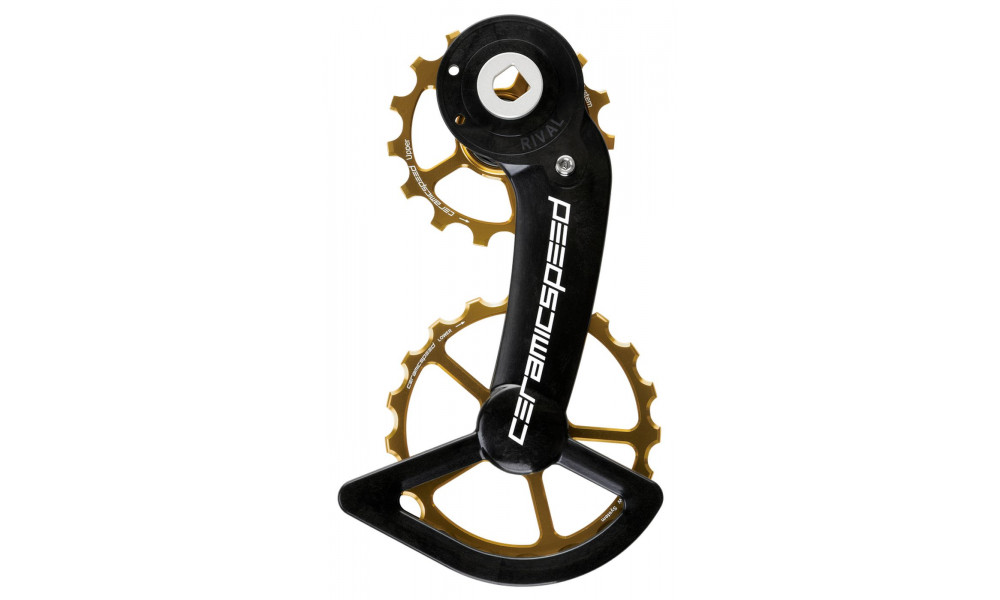 Tension and guide pulley set CeramicSpeed Oversized Alloy 607 Coated gold (110681) 