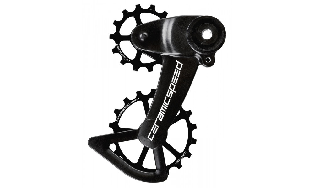 Tension and guide pulley set CeramicSpeed Oversized X for SRAM Eagle Mechanical Coated Alloy 607 black (106967) 