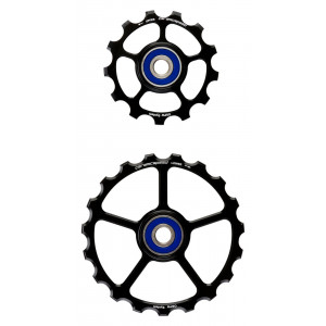 Ролики заднего переключателя CeramicSpeed Oversized (spare) Alloy 607 stainless steel black (102414) Ролики заднего переключателя CeramicSpeed Oversized (spare) Alloy 607 stainless steel black (102414)