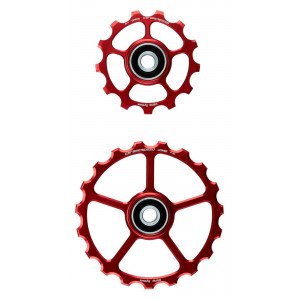 Ролики заднего переключателя CeramicSpeed Oversized (spare) Alloy 607 stainless steel red (102415) Ролики заднего переключателя CeramicSpeed Oversized (spare) Alloy 607 stainless steel red (102415)