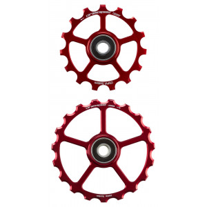 Ролики заднего переключателя CeramicSpeed Oversized (spare) Alloy 607 stainless steel red (107849) Ролики заднего переключателя CeramicSpeed Oversized (spare) Alloy 607 stainless steel red (107849)