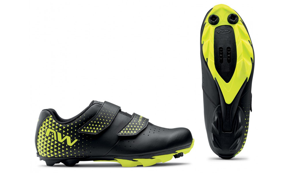 Велосипедная обувь Northwave Spike 3 MTB XC black-yellow fluo - 1