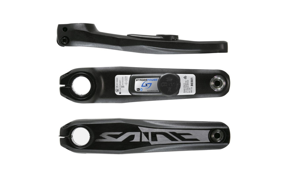 Левый шатун с измерителем мощности Stages Power L Shimano Saint M820 (SNTL) 