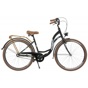 Bicycle AZIMUT Vintage 28" 3-speed 2023 black-cream matt