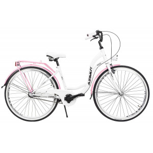 Bicycle AZIMUT Vintage 28" 3-speed 2023 white-pink shiny
