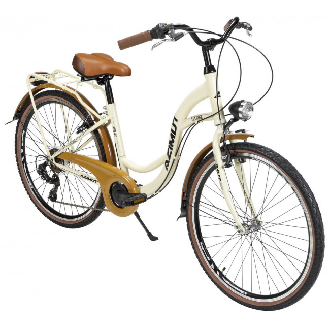 Bicycle AZIMUT Vintage TX-7 26" 2023 cream-brown shiny