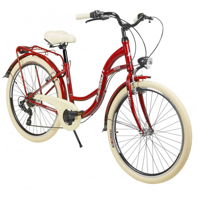 Bicycle AZIMUT Vintage TX-7 26" 2023 burgund-cream shiny