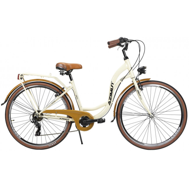 Bicycle AZIMUT Vintage TX-7 28" 2023 cream-brown semi-matt