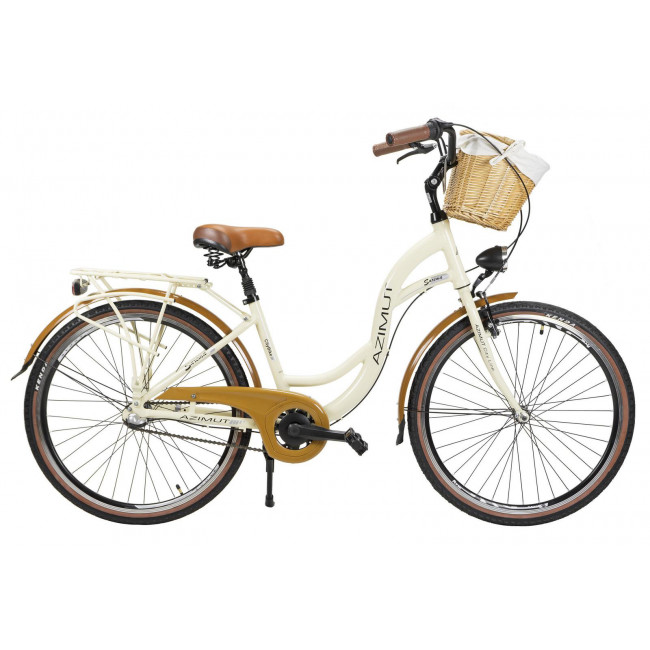 Bicycle AZIMUT Sarema ALU 26" 3-speed 2023 cream semi-matt