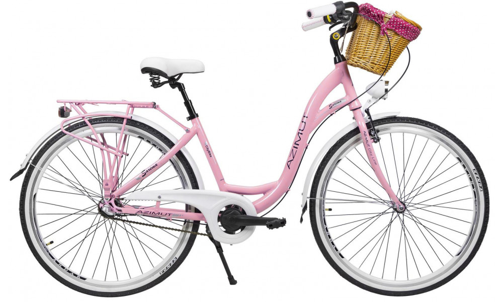 Bicycle AZIMUT Sarema ALU 28" 3-speed 2023 pink shiny 