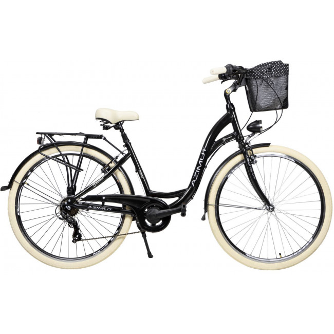 Bicycle AZIMUT Sarema 28" ALU TX-7 2023 black shiny