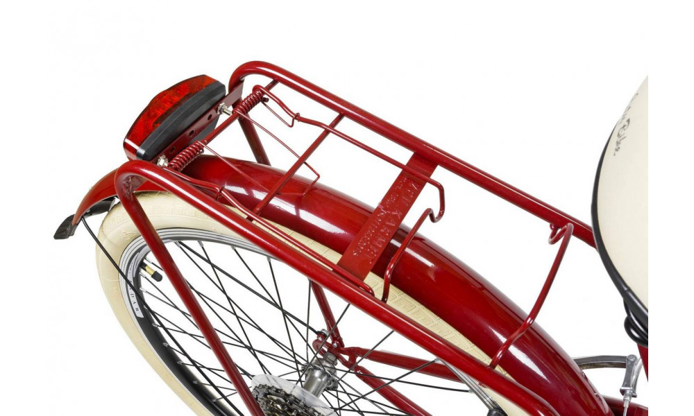 Bicycle AZIMUT Vintage TX-7 28" 2024 with basket burgund-cream shiny - 3