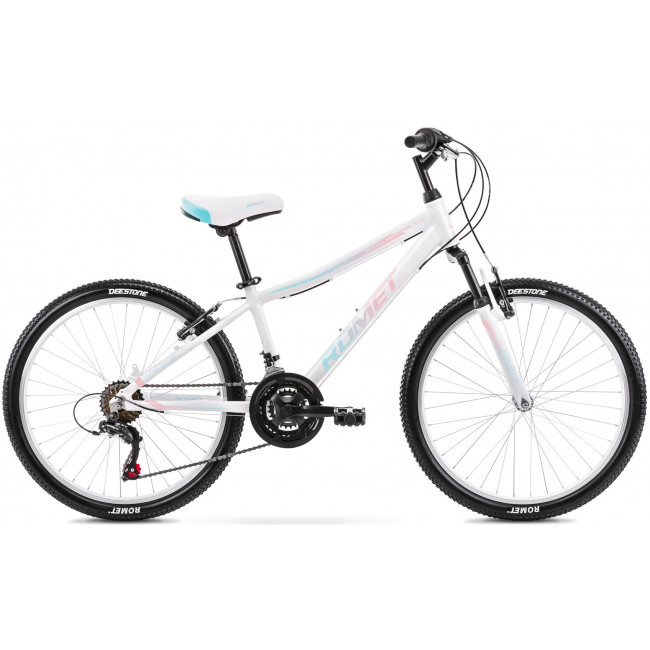 Bicycle Romet Jolene 24" Alu 2023 white-blue-pink