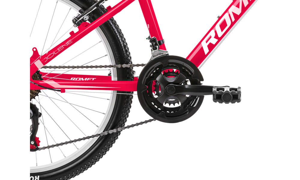 Bicycle Romet Jolene 24" Alu 2023 raspberry-pink-white - 6