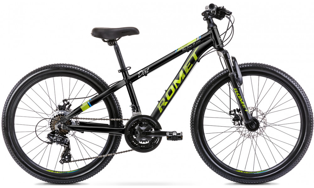Велосипед Romet Rambler DIRT 24" Alu 2023 black-lemon - 1