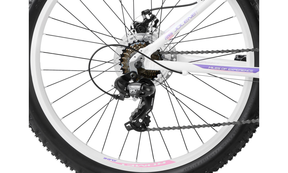 Велосипед Romet Jolene 6.2 26" 2023 white-violet - 6