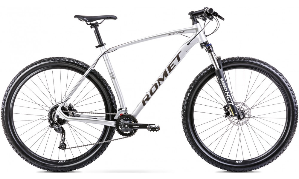 Велосипед Romet Mustang M3 29" 2023 silver-grey - 1