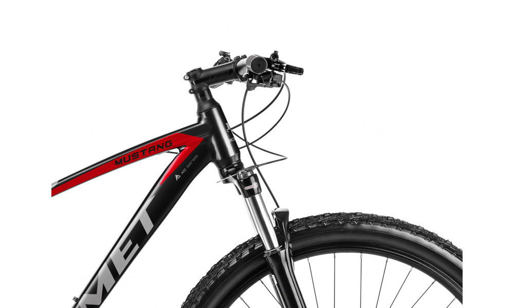Велосипед Romet Mustang M4 LTD 29" 2023 black-red - 4