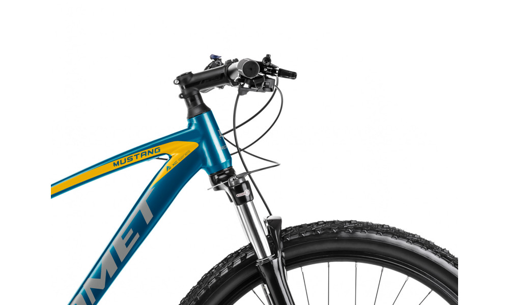 Велосипед Romet Mustang M4 29" 2023 blue-gold - 4