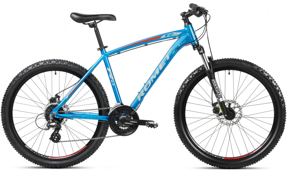 Велосипед Romet Rambler R6.3 26" 2023 blue-red-silver - 1