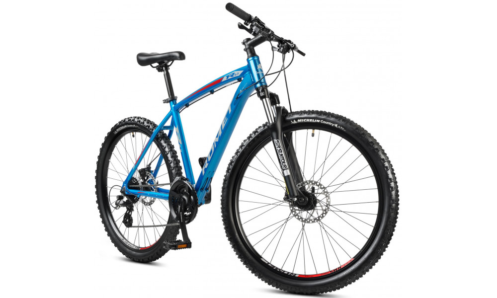 Велосипед Romet Rambler R6.3 26" 2023 blue-red-silver - 2