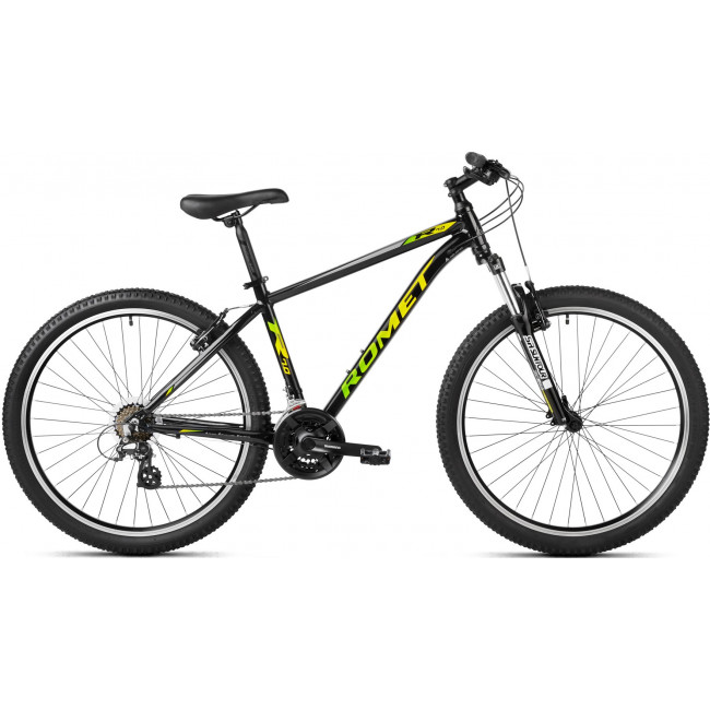 Велосипед Romet Rambler R7.0 27.5" 2023 black-yellow-silver