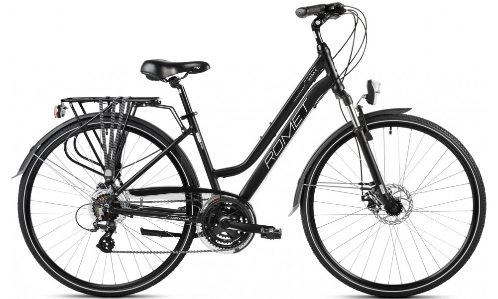Велосипед Romet Gazela 2 28" 2023 black-white - 1