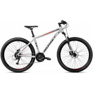 Bicycle Romet Rambler R7.2 27.5" 2023 silver-red-grey
