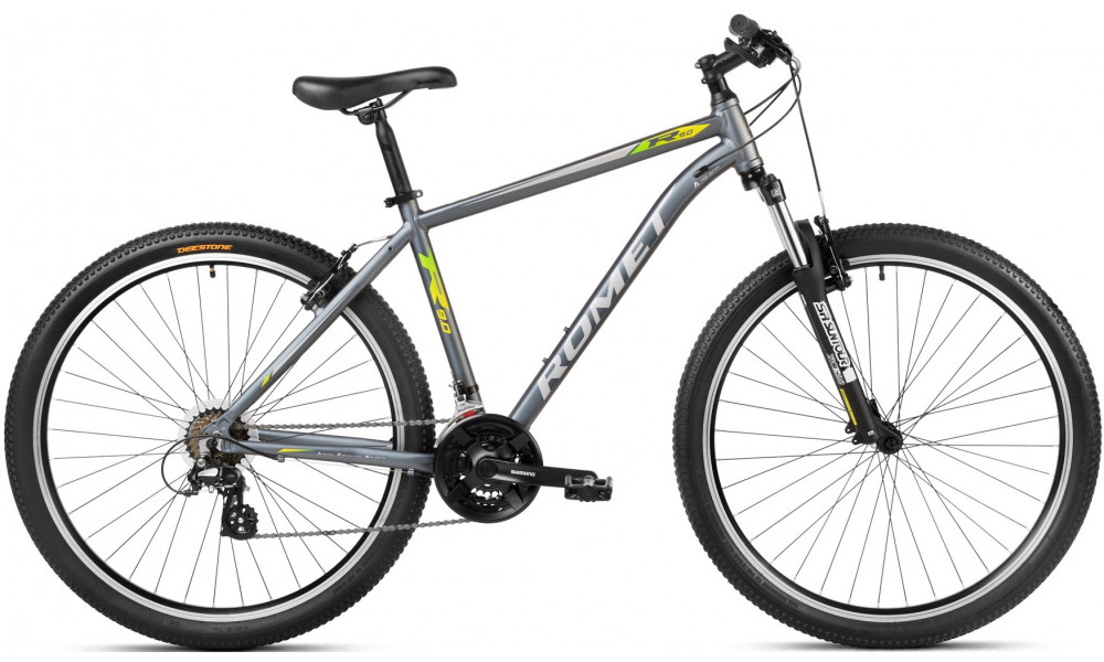 Велосипед Romet Rambler R9.0 29" 2023 grey-green-silver - 1