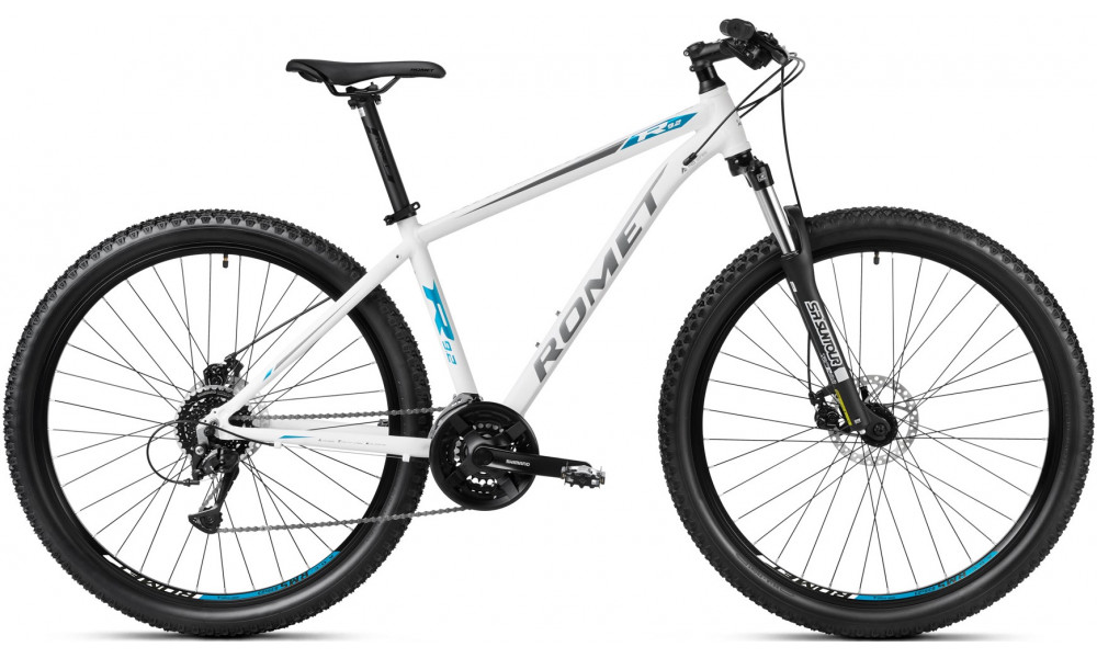 Велосипед Romet Rambler R9.2 29" 2023 white-graphite-turquoise - 1