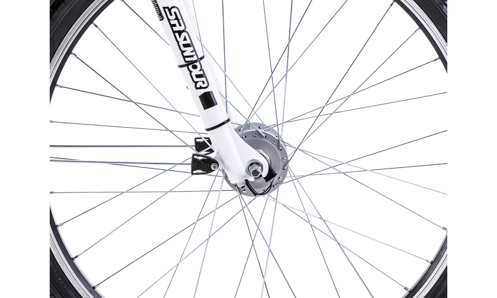 Bicycle Romet Gazela 26 2 2023 white-purple - 4