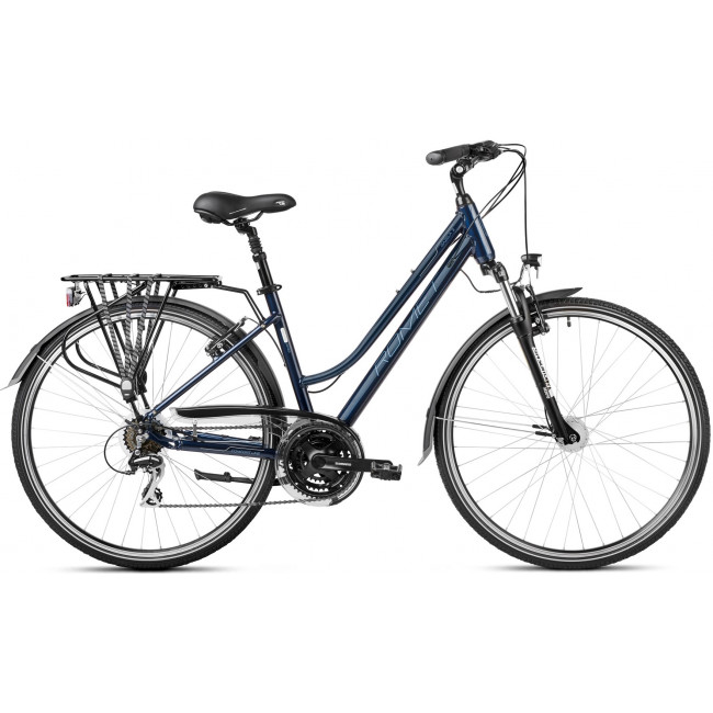 Bicycle Romet Gazela 3 28" 2023 navy blue-sky blue