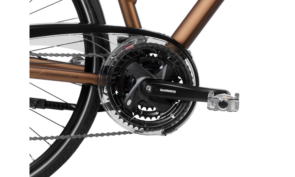 Bicycle Romet Gazela 8 28" 2023 brown-black - 6