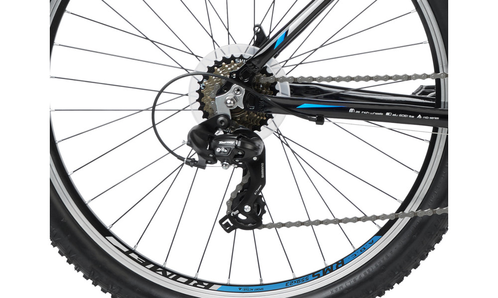 Велосипед Romet Rambler R6.1 JR 26" 2023 black-blue-silver - 7