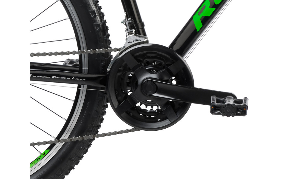 Bicycle Romet Rambler R6.1 JR 26" 2023 black-green-grey - 6