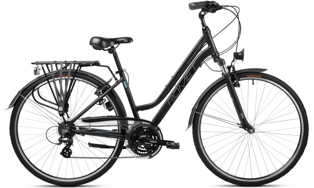 Bicycle Romet Gazela 28" 2023 black-green - 1