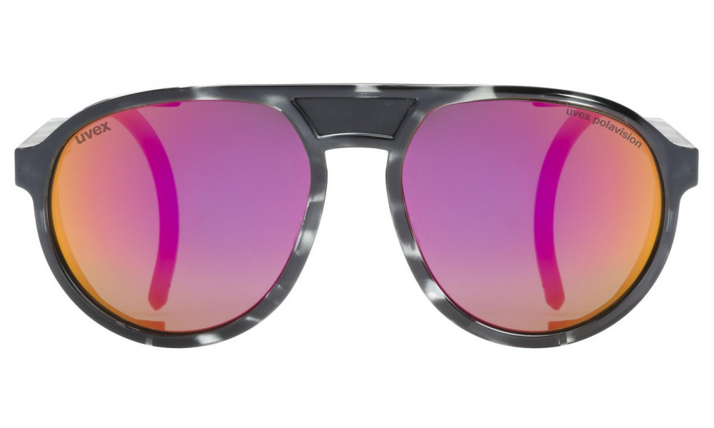 Glasses Uvex mtn classic P black tortoise / mirror pink - 5