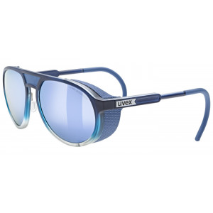 Glasses Uvex mtn classic P blue matt fade / mirror blue