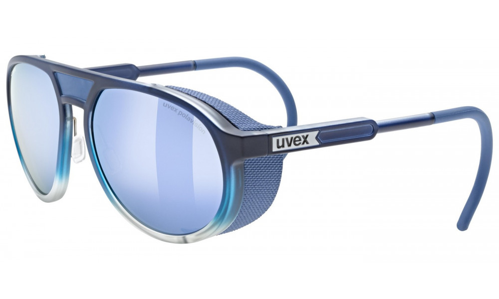 Glasses Uvex mtn classic P blue matt fade / mirror blue - 1