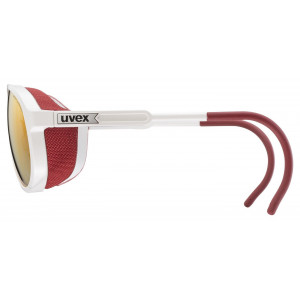Glasses Uvex mtn classic P white matt / mirror red