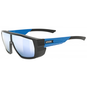 Glasses Uvex mtn style P black-blue matt / mirror blue