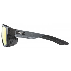Glasses Uvex mtn style P black-grey matt / mirror red