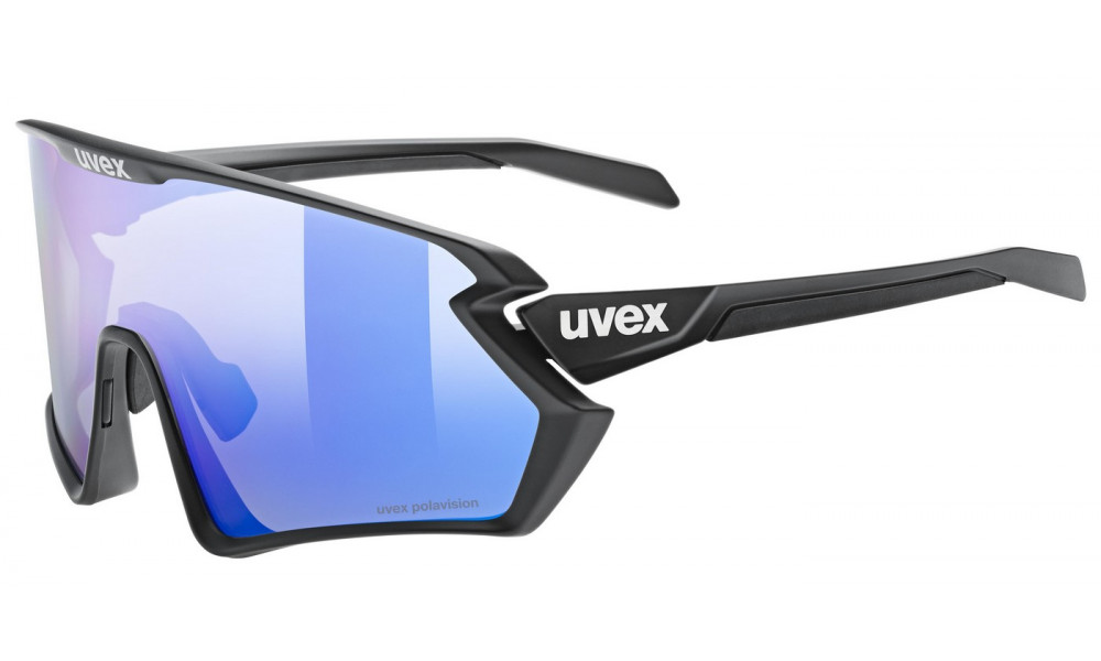 Очки Uvex sportstyle 231 2.0 P black matt / mirror blue - 1