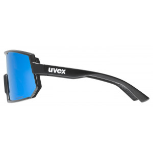 Glasses Uvex sportstyle 235 P black matt / mirror blue