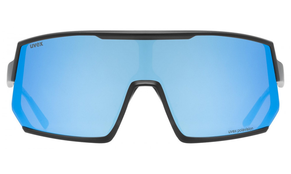 Очки Uvex sportstyle 235 P black matt / mirror blue - 5