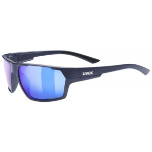 Glasses Uvex sportstyle 233 P deep space matt / mirror blue
