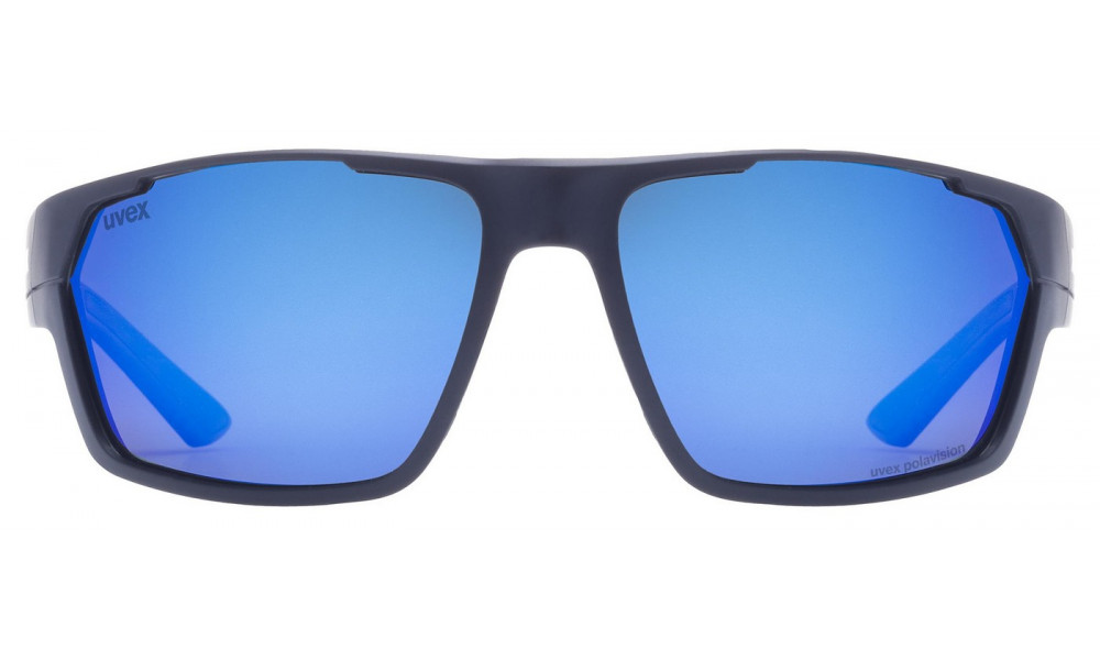 Очки Uvex sportstyle 233 P deep space matt / mirror blue - 5