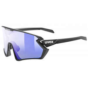 Cycling sunglasses Uvex sportstyle 231 2.0 V black matt / litemirror blue