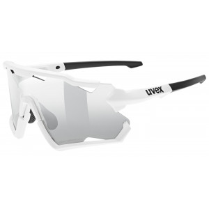 Cycling sunglasses Uvex sportstyle 228 V white matt / litemirror silver