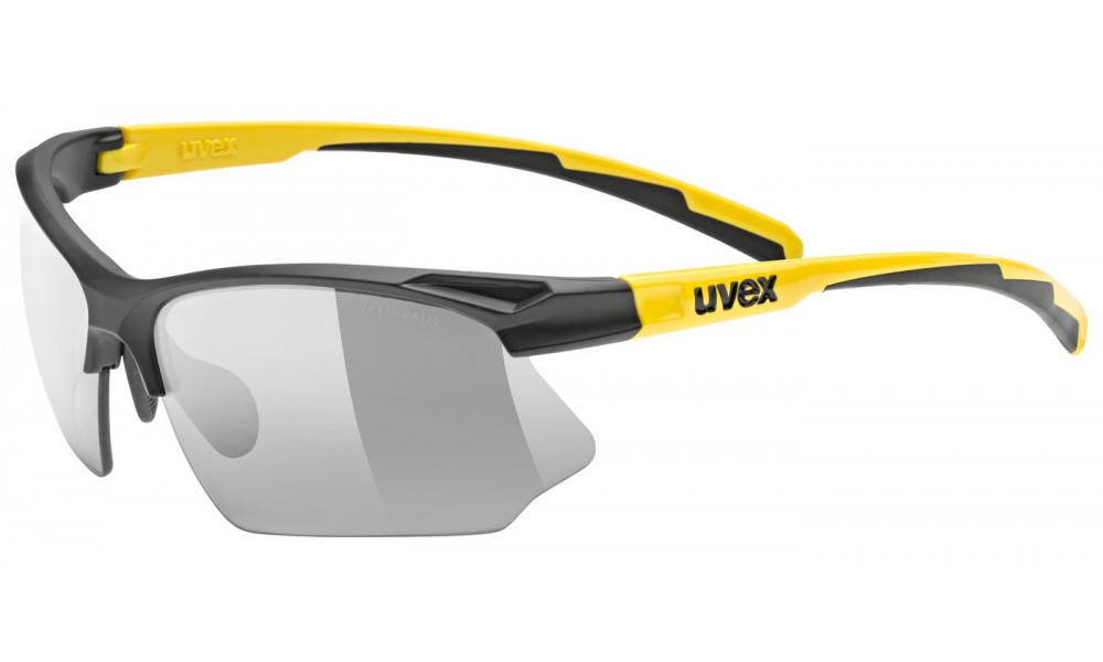 Очки Uvex sportstyle 802 V black matt-sunbee/ smoke - 1